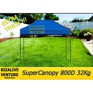 (Extra THICK) 10x15 800D Super Canopy Set | Pasar Malam Kanopi | Hawker Night Market Tent | Khemah | 3mX4.5m |