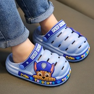 A-6💝Paw Patrol Children's Slippers Summer Boys Cartoon Cute Non-Slip Boys Sandals Little Kids Baby Baby Hole Shoes LANQ