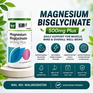 [NEW] NHF Magnesium Bisglycinate 500mg Plus x 60 Capsules | High Absorption | Gentle on Stomach | Im
