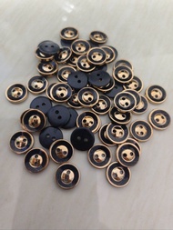 Kancing Kemeja Hem Ukuran 1.3 cm 144 Pcs KC Kemeja Gold Hitam