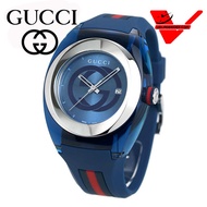 Gucci Mens Watch Gucci Sync Blue Dial  YA137104A Blue 45mm  มีคู่มือ กล่องแท้ครบ รับประกัน 1 ปี