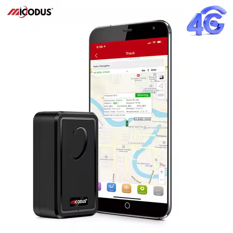 MiCODUS Car GPS Tracker 4G ML500G Waterproof 5000mAh Magnetic GPS Tracking Device Temperature and Li