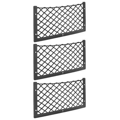 1/2/3Pcs/Lot 36*18cm Car Net Door Panel Bus Seat Back Mount Organizer Mesh Phone Holder Storage Bag