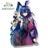 EARLFAMILY เสื้อเจอร์ซีย์ใหม่13ซม. ลายกระต่ายใส่ได้ทั้งรถสติกเกอร์อนิเมะ Azur Lane Waifu Decal JDM การ์ตูน Peeker สติ๊กเกอร์กราฟฟิตีเด็กผู้หญิง