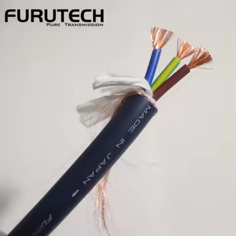 1-5meter New Furukawa Original T1 5N OFC copper 11AWG power cable for DIY audiophile speaker amp CD