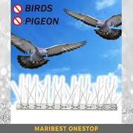 33CM BIRD SPIKES STAINLESS STEEL ANIMAL REPELLER CHASE BIRDS REPELLENT DEVICE DASHBOARD ROOFTOP STOP