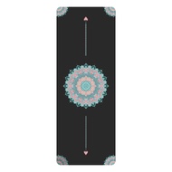 5mm Natural Rubber PU Color Printed Version Yoga Mat Sweat-absorbent And Non-slip Sports Fitness Dan