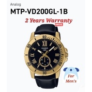 [2YEARS WARRANTY] Casio Men Watches MTP-VD200GL Jam tangan Lelaki MTP-VD200GL-1B Analog Watch MTPVD2