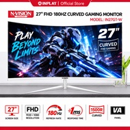 NVISION 27" 180HZ Curved Gaming Monitor FHD 1080P 1ms FreeSync G-sync 1800R Curved Screen Monitor