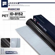 152cm Sticker Fanchi ID-8152 Carbon Fiber Silver 7D PET 152cm per meter