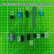 Electrolytic capacitor 47uF 16V