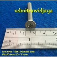 Flat L Bolt tapered bolt/ Stainless steel L-shaped bolt/ M6x50 Skru Stainless Steel Skru M6