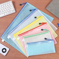 A3/A4/A5/A6/B4/B5 Clear PVC Zipper Document Mesh Bag Waterproof File Folder Storage Pouch Organizer