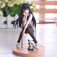 IJVBTV Girl Collection อะนิเมะญี่ปุ่นตุ๊กตาของเล่นของขวัญ14.5ซม. ตัวเลขของเล่น My Teen Romantic Comedy SNAFU Yukinoshita Yukino Action Figure