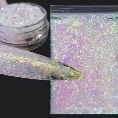 Glitter Flakes 50g Holographic Nail Art Glitter Flakes Nail Art Unicorn Crushed Mylar Mermaids Flake
