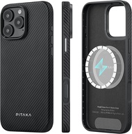 Pitaka สำหรับเคส iPhone 16 Pro เข้ากันได้กับ MagSafeเคสกันกระแทกสำหรับเคส iPhone 16 Proเส้นใยอะรามิด