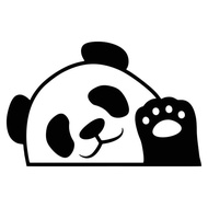 Panda car creative vinyl sticker, cute sticker refrigerator scratch solution Car sticker accessories