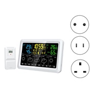 WIFI Multifunction Tuya Weather Station Air Quality Temperature Humidity Meter Moon Phase Air Pressu