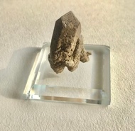 巴基斯坦 稀有三個女神面的大尖 喜馬拉雅 綠幽靈水晶 白水晶簇