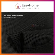 Kain Net Hitam Web Textured Black Fabric - 1 meter | Seat Cover Door-trim Recaro Sofa Home Decor Interior Bag DIY