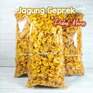 JAGUNG GEPREK 1 kg / RASA PEDAS MANIS / Emping Jagung / Cemilan / Snack kiloan / Kue kering