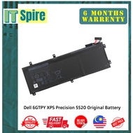 Dell 6GTPY XPS 15 9560 9570 Precision 5520 5XJ28 97Wh Original Battery Replacement'