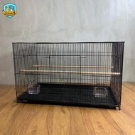 OCTAGON BIRD CAGE BLACK 60X41X41CM
