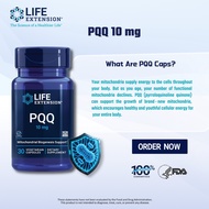 Life Extension PQQ Caps 10 mg 30 Vegetarian Capsules
