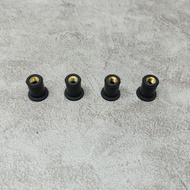 MOTORCYCLE BODY RUBBER NUT VISOR NUT YAMAHA AEROX X RIDE VIXION R15 R25 ORIGINAL