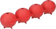 Colourworks Spherical Ice Cube Tray, Silicone Ice Cube Trays for 4 Round Ice Cubes, Ice Cube Tray fo
