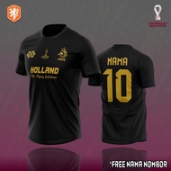 [FREE CUSTOM NAMA AND NUMBER] WOLD CUP FIFA QATAR 2022 BLACK GOLD VERSION JERSEY FOOTBALL JERSEY FIF