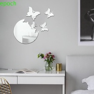 EPOCH Mirror Wall Sticker, Mirror Effect Self Adhesive 3D Butterfly Wall Stickers, Creative Acrylic DIY Butterfly Flying Wall Decor Living Room