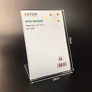 Kệ mica 1 mặt Enter F03-P 100x150mm A6 đứng, Kệ menu chữ L, Khung thông tin sản phẩm, Khung bảng giá