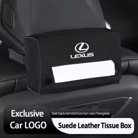 Car Tissue Storage Box Napkin Paper Bag Interior Accessories For Lexus IS250 IS200 NX300h Ct200h RX4