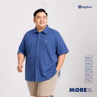 KEMEJA Bigstuck Men's Jumbo Short Sleeve Waffle Shirt - Shirt Men's Premium Texture SizeBIG Original