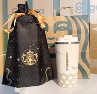 🌸支持消費券 星巴克 魚尾車載白金保溫杯 美式咖啡杯 510ml 全新正貨
