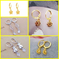 🌟24K Emas Korea/Bangkok🌟Subang Telinga Dewasa/Kanak-kanak Subang Bulat+ Roket #N07 R02 P01#