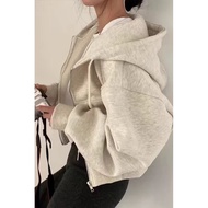 外套女短款连帽修身卫衣初春秋款2025新款爆款早秋季薄款上衣开衫新款25.8.20