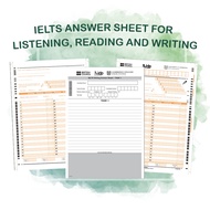 IELTS Answer sheet กระดาษคำตอบสำหรับฝึกทำข้อสอบ IELTS