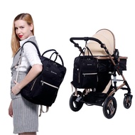 LEKEBABY Convertible Diaper Bag with Pocket Iconic Tag & Back Secure Pocket