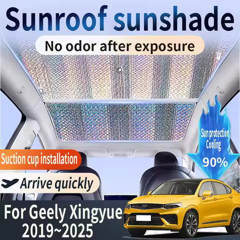 Auto Part For Geely Xingyue S Tugella FY11 2019~2025 Car Sunroof Sunshade 2X Heat Insulation Sun Pro