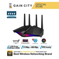 ASUS AX5400 DUAL BAND WIFI 6 802.11AX ROUTER MU-MIMO (574 + 4804MBPS) RT-AX82U VERSION 2 COMP. AIMES