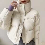 Disposable PU Winter Jacket - Loose Fit with Stand Collar | Korean & Hong Kong Styles | Suitable for