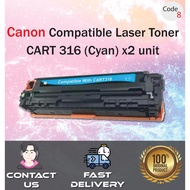 Compatible Toner Code 8 - x2 CART 416 (Color/Cyan)