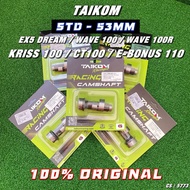 TAIKOM CAMSHAFT EX5 DREAM WAVE 100R WAVE 100 RACING CAM EX5 CAM RACING EX5 COMBO SPEC 53MM STANDARD 