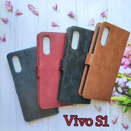 Flip cover leather case dompet kulit Vivo S1 S1 pro Z1 pro T1 5G T1 PRO 5G casing dompet
