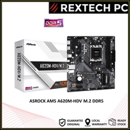 ASROCK A620M HDV/M.2 DDR5 AM5 MOTHERBOARD FOR RYZEN 7000 / 8000 SERIES CPU