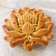 Khuôn trung thu lò xo 1 mặt hoa sen 3D 150gr