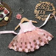 [ 6m - 4y ] Baby Kids Princess Gown (Gown Birthday / Gown Flower Girl ) #722