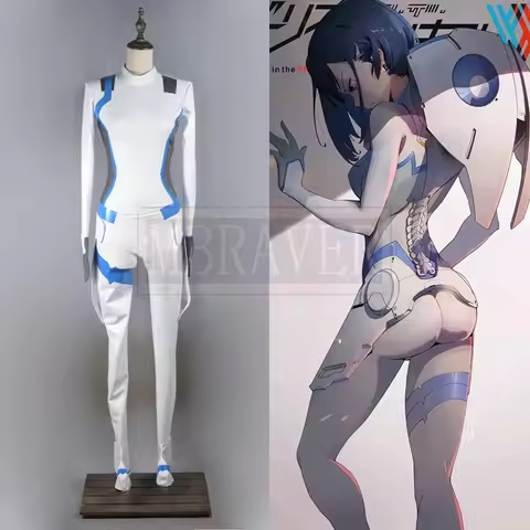 Zero Two Darling in the Franxx 02 Ichigo Combat Suit Cosplay Costume Halloween Christmas Party Unifo